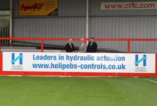 Helipebs sponsors Cheltenham Town Football Club