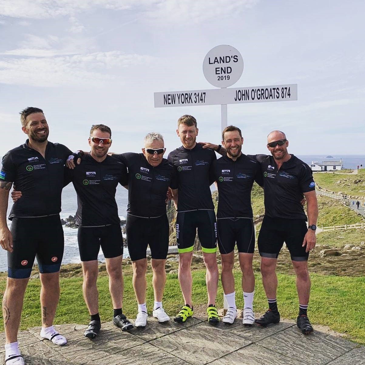 Cycle ride from John'O'Groats to Lands End completed for Huntingdon's